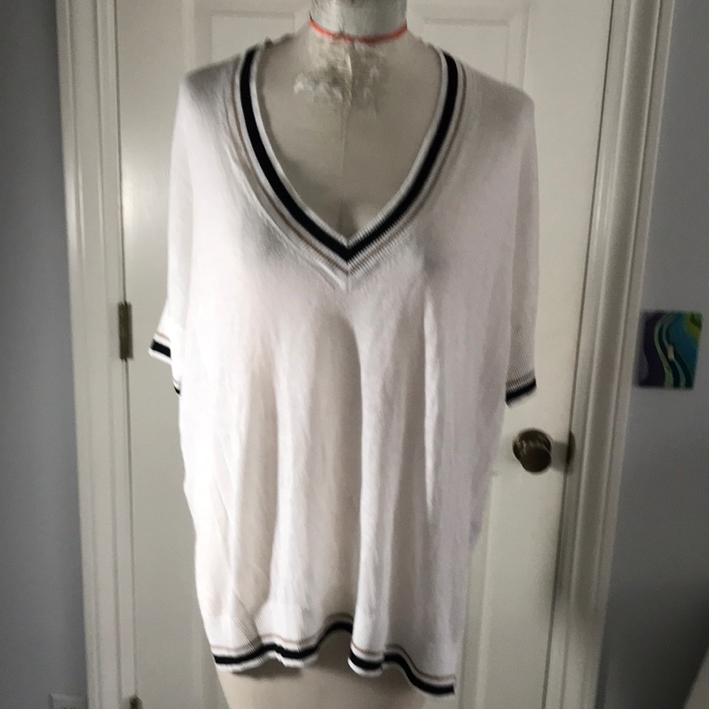 525 America white sweater NWOT